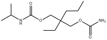 N-Isopropylcarbamic acid 2-(carbamoyloxymethyl)-2-ethylpentyl ester 结构式