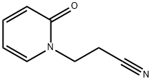 3-(2-氧代-1-吡啶基)丙腈 结构式