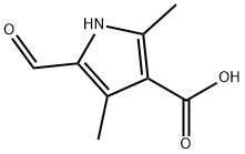 2,4-二甲基-5-醛基-1H-吡咯-3-羧酸 结构式