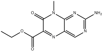ethyl 2-amino-8-methyl-7-oxo-pteridine-6-carboxylate 结构式