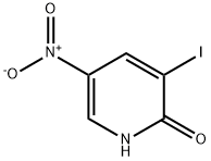 3-碘-2-羟基-5-硝基吡啶 结构式