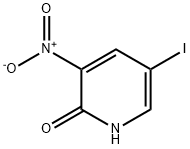 2-羟基-5-碘-3-硝基吡啶 结构式