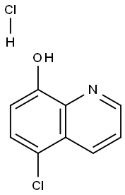 5-chloroquinolin-8-ol hydrochloride 结构式