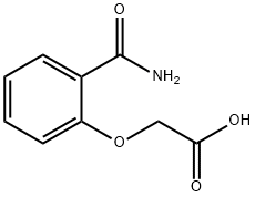 2-氨基甲酰苯氧乙酸 结构式
