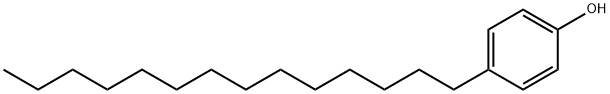 4-十四烷基苯酚 结构式