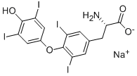 L-甲状腺素钠 结构式
