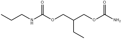 N-Propylcarbamic acid 2-(carbamoyloxymethyl)butyl ester 结构式