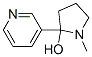 1-methyl-2-pyridin-3-yl-pyrrolidin-2-ol 结构式