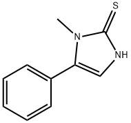 1-甲基-5-苯基-1H-咪唑-2-硫代L 结构式