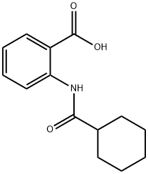 2-(环己烷甲酰胺基)苯甲酸 结构式