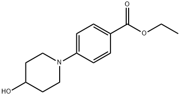 4-(4-羟基 -1-哌啶基)苯甲酸乙酯 结构式