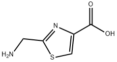 2-(氨基甲基)噻唑-4-羧酸 结构式