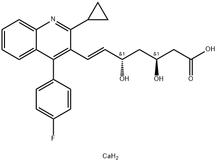 (3S, 5S)-匹伐他汀钙盐 结构式