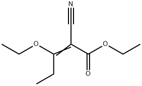 2-氰基-3-乙氧基戊-2-烯酸乙酯 结构式