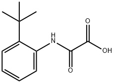 2 - ((2-(叔丁基)苯基)氨基)-2-氧代乙酸 结构式