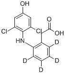 4-羟基双氯芬酸-D4 结构式