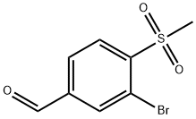 3-溴-4-甲砜基苯甲醛 结构式