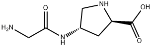 D-Proline, 4-[(aminoacetyl)amino]-, (4S)- (9CI) 结构式
