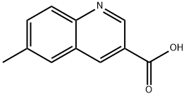 6-甲基喹啉-3-羧酸 结构式