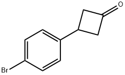 3-(4-溴苯基)环丁酮 结构式