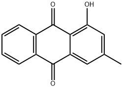 1-Hydroxy-3-methylanthracene-9,10-dione 结构式