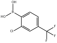 2-氯-4-(三氟甲基)苯硼酸 结构式