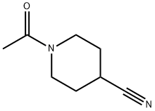 1-乙酰基哌啶-4-甲腈 结构式