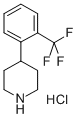 4-(2-三氟甲基苯基)哌啶盐酸盐 结构式