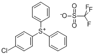 (4-氯苯基)二苯基锍三氟甲基磺酸盐 结构式