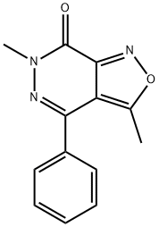 4-Phenyl-3,6-dimethylisoxazolo[3,4-d]pyridazine-7(6H)-one 结构式
