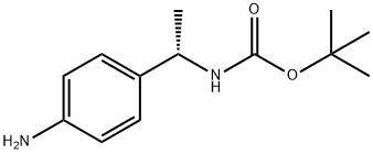 叔丁基(S)-(1-(4-氨基苯基)乙基)氨基甲酸酯 结构式