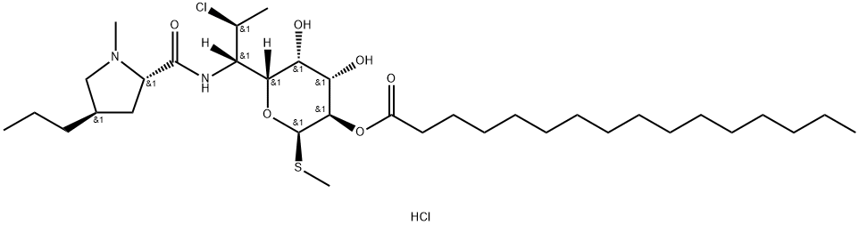 盐酸克林霉素棕榈酸酯 结构式