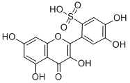 QUERCETINSULFONIC ACID 结构式