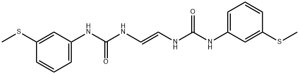 1,1'-[(E)-Vinylene]bis[3-(m-methylthiophenyl)urea] 结构式