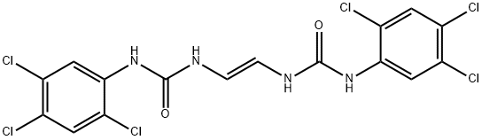 (E)-1,1'-Vinylenebis[3-(2,4,5-trichlorophenyl)urea] 结构式