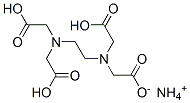 ammonium trihydrogen ethylenediaminetetraacetate  结构式