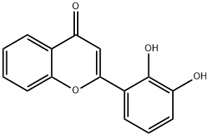 2-(2,3-二羟基苯基)-4H-苯并吡喃-4-酮 结构式