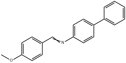 p-甲氧基苄烯-p-联苯胺 结构式