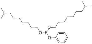 亚磷酸苯基二异癸基酯 结构式