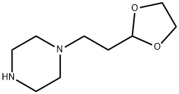 1-(2-(1,3-二氧戊环-2-基)乙基)哌嗪 结构式