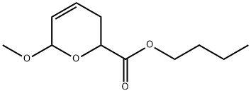 3,6-Dihydro-6-methoxy-2H-pyran-2-carboxylic acid butyl ester 结构式