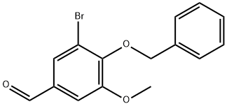 4-苄氧基-3-溴-5-甲氧基苯甲醛 结构式