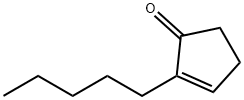2-戊基-2-环戊烯-1-酮 结构式