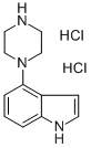 4-(1-哌嗪基)-1H-吲哚盐酸盐 结构式