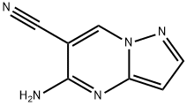 Pyrazolo[1,5-a]pyrimidine-6-carbonitrile,  5-amino- 结构式