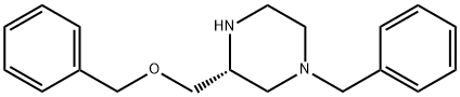 (R)-N4-苄基-2-(苄氧基甲基)哌嗪 结构式