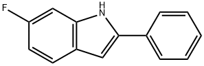 6-氟-2-苯基-1H-吲哚 结构式