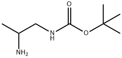 (2-氨基丙基)氨基甲酸叔丁酯 结构式