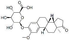 (2S,3S,4S,5R,6S)-3,4,5-trihydroxy-6-[[(8S,9S,13S,14S)-2-methoxy-13-methyl-17-oxo-7,8,9,11,12,14,15,16-octahydro-6H-cyclopenta[a]phenanthren-3-yl]oxy]oxane-2-carboxylic acid 结构式