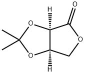 2,3-O-异亚丙基-D-赤酮酸内酯 结构式